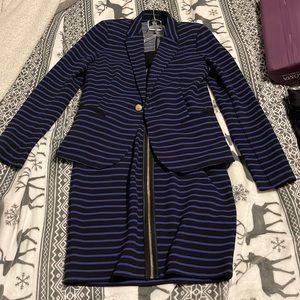 Juicy Couture Striped and Ribbed blazer and dress set
